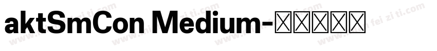 aktSmCon Medium字体转换